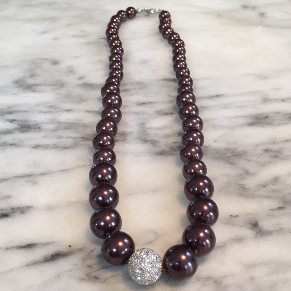 Deep purple necklace